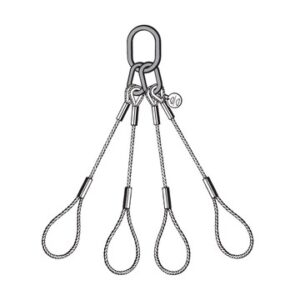 4 leg steel wire rope sling